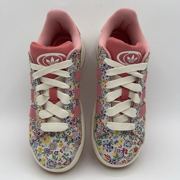 Adidas x Liberty London Campus 00s Originals Floral Pink Youth Size 3 Sneakers - Picture 2 of 6